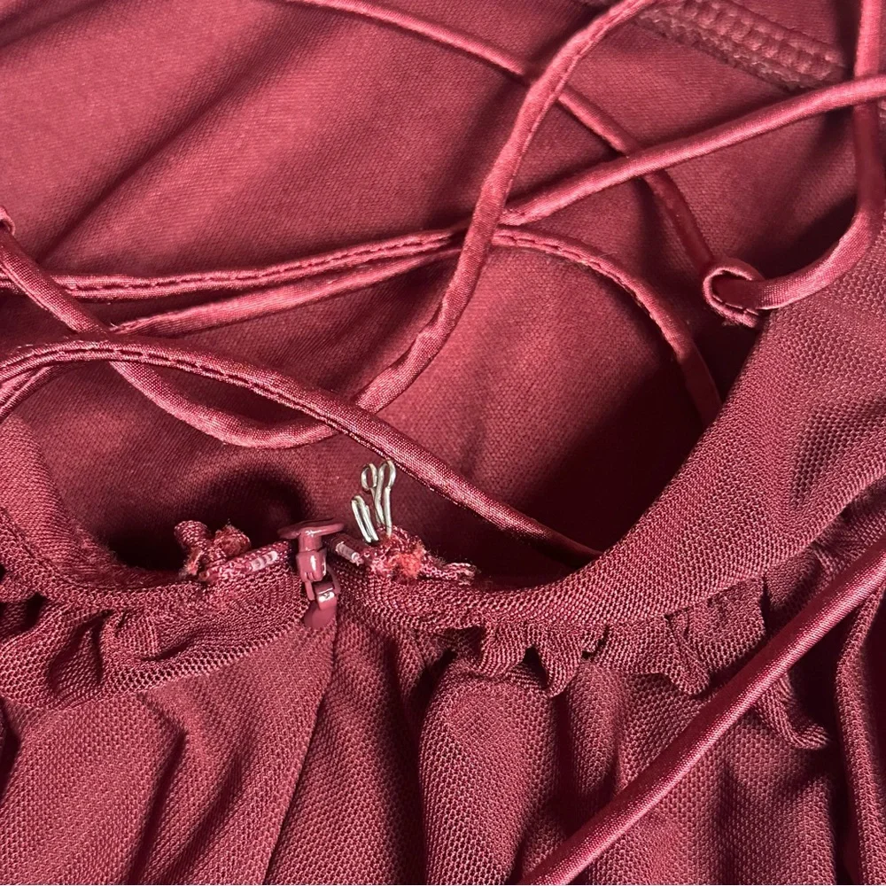 Tobi Women's Wine Always Around Skater Dress. sz xsmall